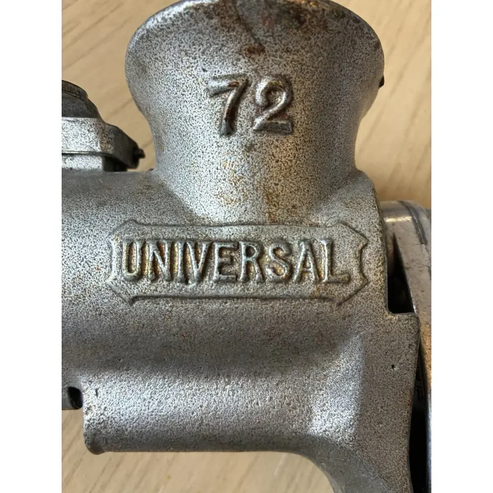 VTG USA Universal 72 Cast Iron Food/Meat Hand Crank Table Mount Grinder WORKS!!!